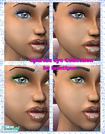 Sims 2 — Sparkle eye Collection by Lanebran — 4 sparkling eye shadows, Enjoy:)