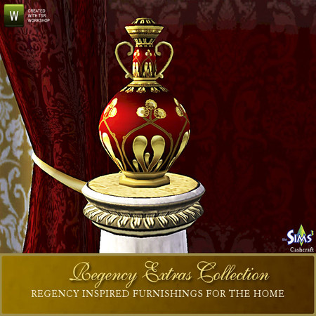 Sims 3 — Regency and Vanity Fair Vase by Cashcraft — A decorative ceramic vase, created by