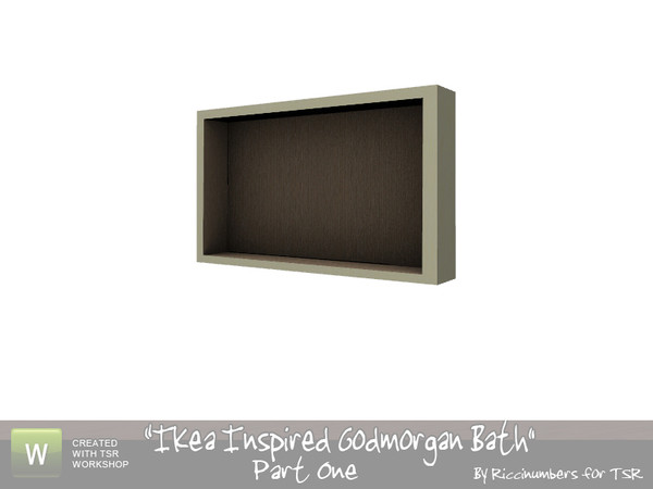 Sims 3 — Ikea Godmorgan Bathroom Mirror by TheNumbersWoman — By RicciNumbers at TSR. TSRAA.