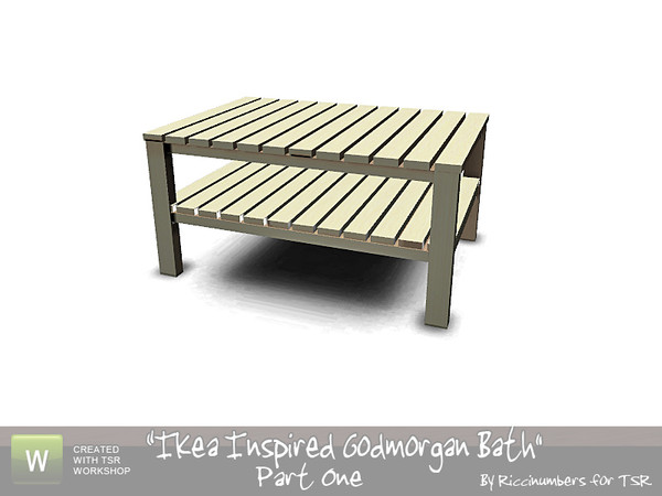 Sims 3 — Ikea Godmorgan Bathroom Table by TheNumbersWoman — By RicciNumbers at TSR. TSRAA