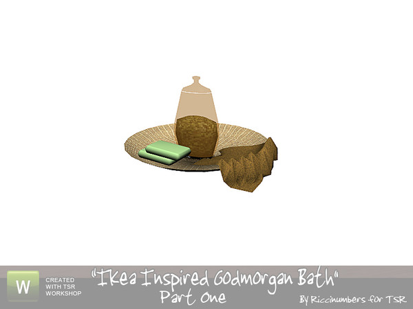 Sims 3 — Ikea Godmorgan Bathroom Deco Dish by TheNumbersWoman — By RicciNumbers at TSR. TSRAA.