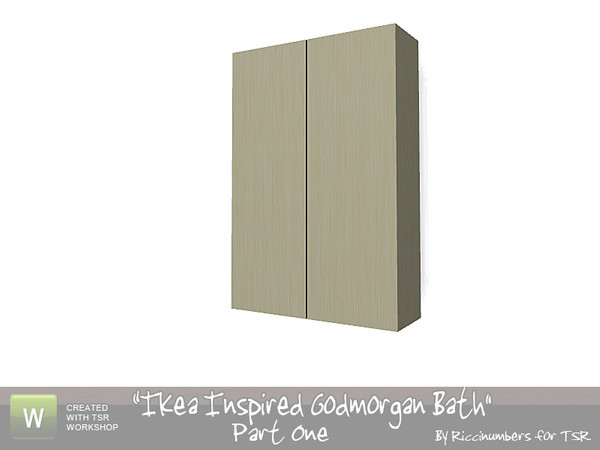 Sims 3 — Ikea Godmorgan Bathroom Cabinet by TheNumbersWoman — By RicciNumbers at TSR. TSRAA.