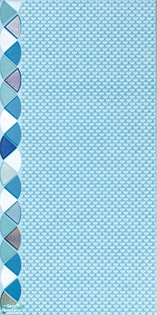 Sims 2 — Ocean - Turquoise Wall01 by ayyuff — 