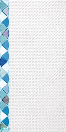 Sims 2 — Ocean - White&Turquoise Wall01 by ayyuff — 