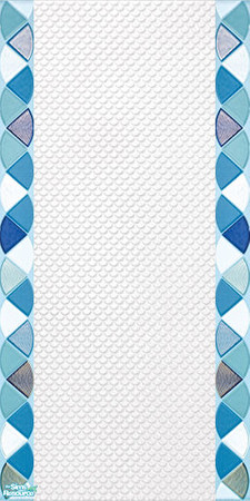 Sims 2 — Ocean - White&Turquoise Wall03 by ayyuff — 
