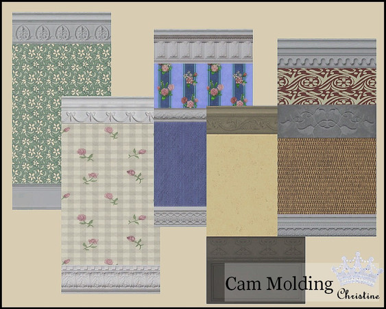 Sims 3 — Cam Molding - New Wall Set by cm_11778 — Are your Sims displeased with the current wall choices? Do they roll