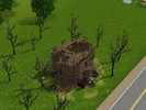 Sims 3 — Burnt house by Rytelier — This nice wood house was burned by fire. It is nice to live in this house, right? :)