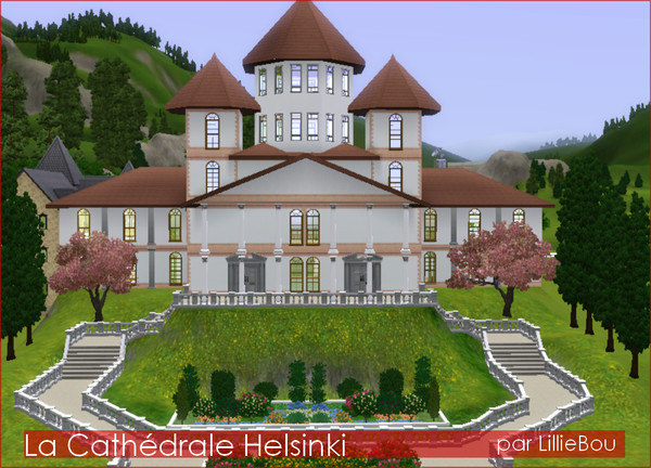 Sims 3 —  by lilliebou — Hi =) This castle has been inspired by La Cathedrale Helsinki, it's a cathedral in Finland. The