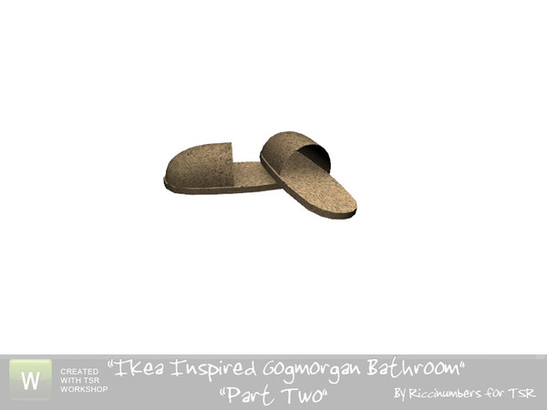 Sims 3 — Ikea Godmorgan Slippers by TheNumbersWoman — By RicciNumbers at TSR. TSRAA