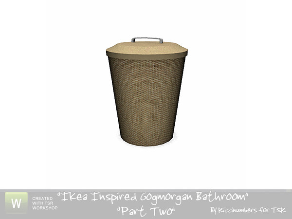 Sims 3 — Ikea Godmorgan Bathroom Can by TheNumbersWoman — By RicciNumbers at TSR. TSRAA