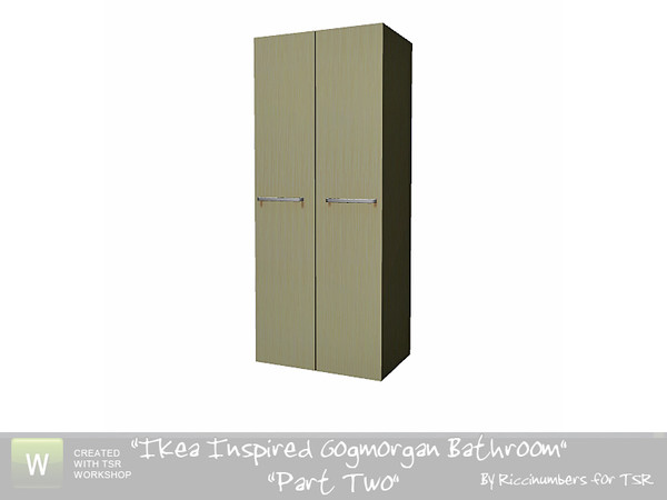 Sims 3 — Ikea Inspired Godmorgan Bathroom Cabinet 2 by TheNumbersWoman — Deco Only. By RicciNumbers at TSR. TSRAA.