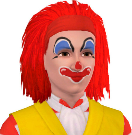 Sims 3 — Ronald McDonald by caitling_girlie — ''Ronald McDonald'' the McDonald's character! Enjoy.