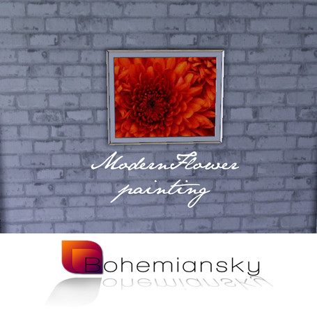 Sims 3 — Modern Flower Painting by oldmember_carmi2lewis — Bringing nature into your home, the modern way.