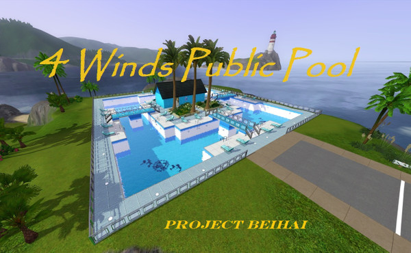 Sims 3 — 4 Winds Public Pool by Project_Beihai — Summer time is here and your sims want to cool off, so where better to