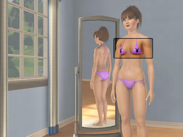 Sims 3 — Playboy Bikini Top by JeziBomb — Playboy Bikini Top by JeziBomb