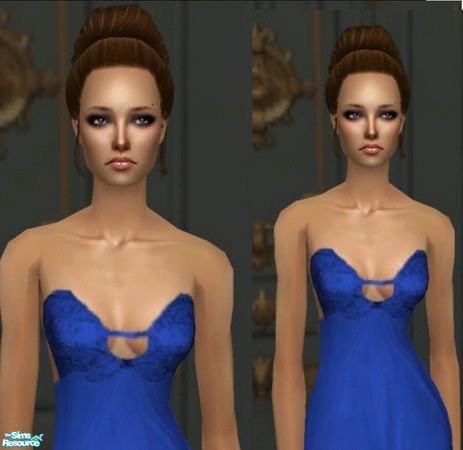 Sims 2 — \' A love story\' - Blue diamond Prom by TSR Archive — A set of three elegant prom dresses. For the love