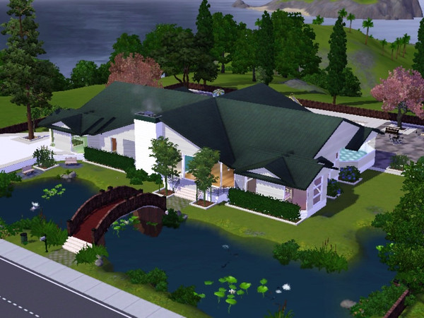 Sims 3 — Home Theater by Keanu501 — This multi-interst home offers Big Screen entertainment in a downstairs theater