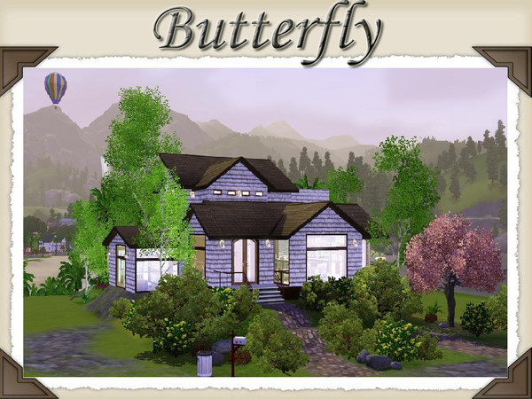 Sims 3 — Butterfly by srgmls23 — A little house with two rooms one bathroom, with kitchen and rest room together...