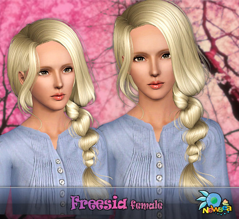 Sims 3 — Newsea Freesia Female Hairstyle by newsea — This hairstyle by N is for female. Works for teen, young adult,