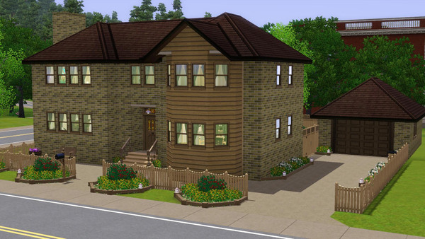 Sims 3 — Skumba - 3br, 1.5ba by Flexina — A family home with kitchen, dining and livingroom. Nice garden and one car