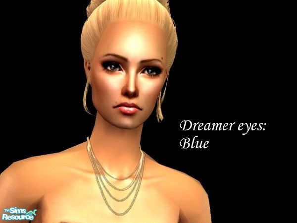 Sims 2 — \'Dreamer\' - Blue by TSR Archive — This is my first eye set. I hope you like it, it\'s like the set name says:
