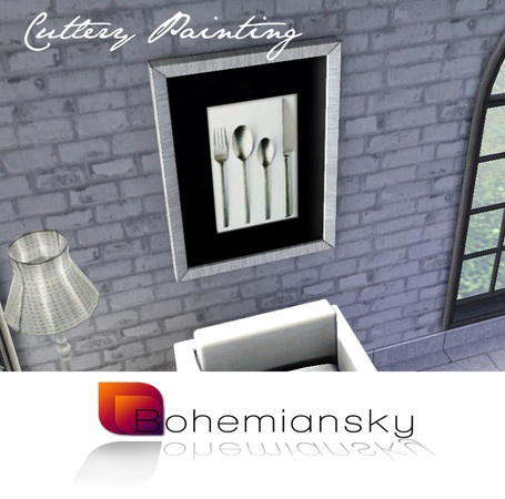 Sims 3 — Cutlery Painting by oldmember_carmi2lewis — We all love using these utensils (well, most of us) and here is the