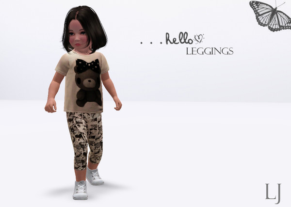 Sims 3 — Leggings For Toddler Girls by LJgaming — Chicky Leggings for smallest fashion queens. Recomended for the most