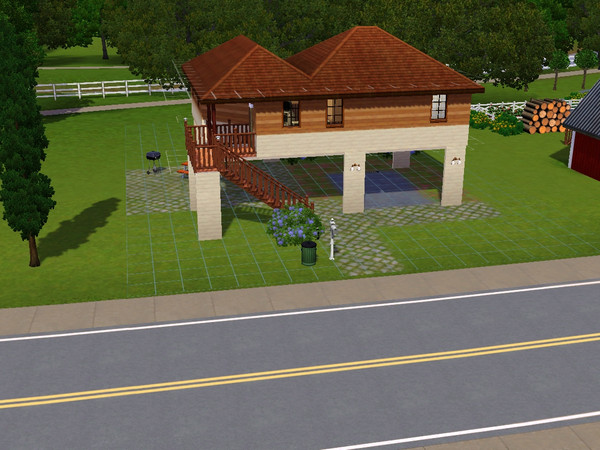 Sims 3 — First Steps Starter Home by popeye3 — Cabin like, 1 bedroom, 1 bathroom cosy little home - perfect for a newly