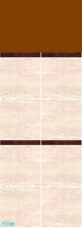 Sims 2 — Płytki scienne "Dwa pasy brazu" by skywalker_16 — 