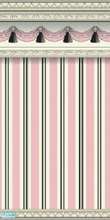 Sims 2 — PinkBlackWall by The_Unicorn — -