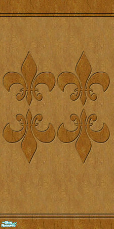 Sims 2 — Wood paneling - fleur-de-lis by earthgirluk03 — Wood paneling - fleur-de-lis - earthgirluk03