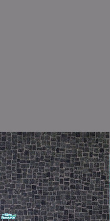 Sims 2 — Black Mosiac Tiles by sallyhails — With Grey Paint. Matches my Black Mosiac Tile Floor