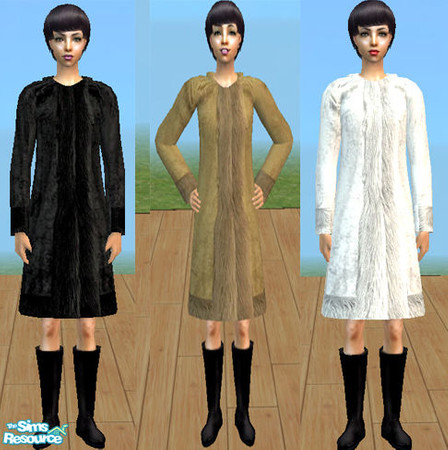 Sims 2 — Fur Coats by Caryl — No Mesh Required
