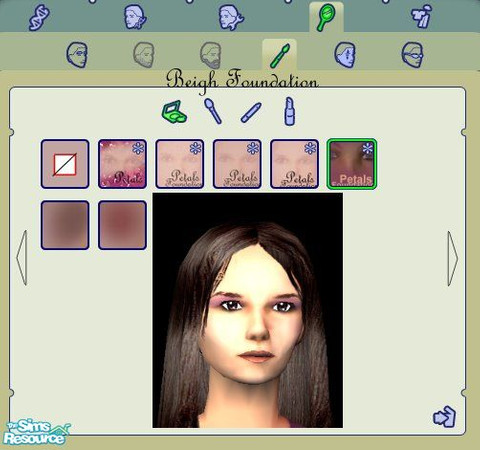 Sims 2 — Beigh Foundation by kollens — My firt ever makeup.