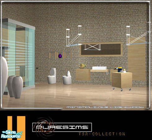 Sims 2 — Bathroom Minimaliste lightwood  by Sasilia — Lightwood-Recols of Bathroom "Minimaliste"
