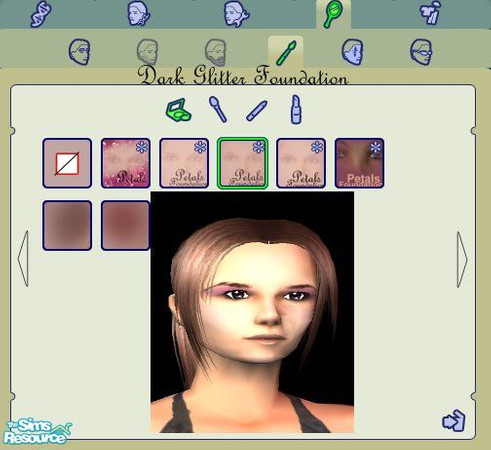 Sims 2 — Tan Foundation by kollens — With a light glitter dusting. 