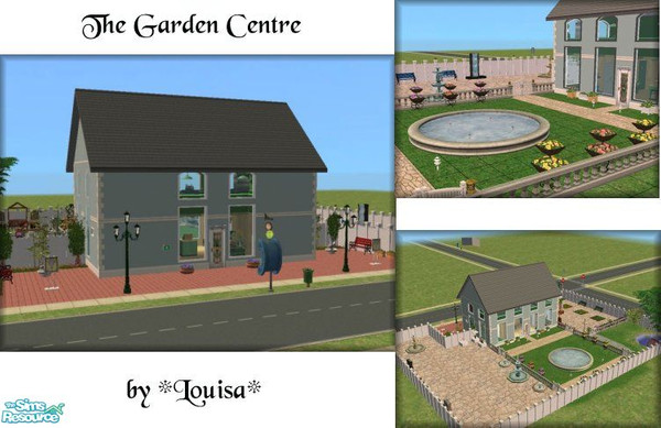 Sims 2 — The Garden Centre by Louisa — A community lot designed for your sims to purchase and run as a business. Includes