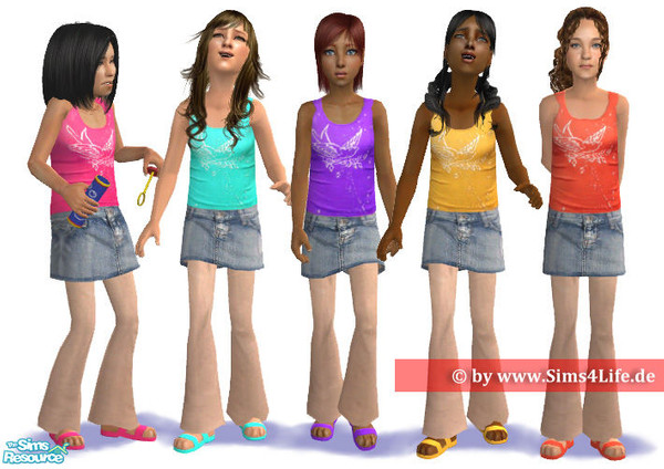 Sims 2 — Child Set 01 by Technomicky — This set contains 5 different colors. You need my Mesh at TSR! Enjoy :o) ...