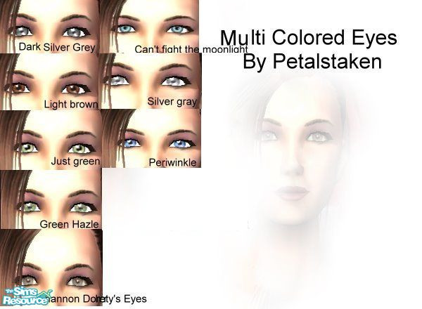 Sims 2 — The Eye's by kollens — The Window to your soul, in brown's, green's, grays, & Blue's.