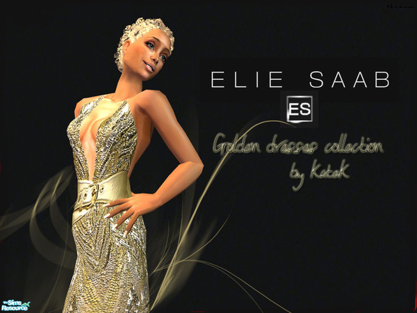 Sims 2 — Elie Saab Golden dresses collection by K@ — This is a part of Elie Saab golden formal dresses collection. I like