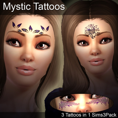 Sims 3 — Mystic Tattoos by TSR Archive — 