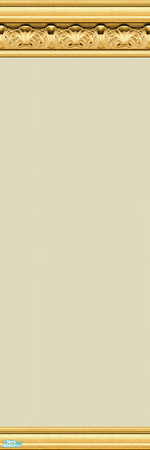Sims 2 — jsf2GoldNouveauGrayGreen by jsf — A new ornate moulding in gold holds an earthy, solid color, paint in grayed
