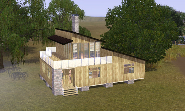 Sims 3 — Sabana by teclado — It is a modern house farther from the city and the stress
