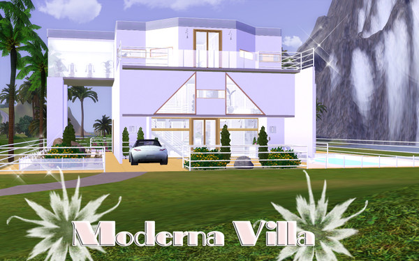 Sims 3 — Moderna Villa *FF* by TSR Archive — Moderna Villa Lovely decorated villa for your simmies:) Interior: Big