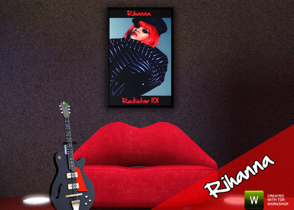 Sims 3 — Rockstar Poster by VoodooBG — Painting poster teen room