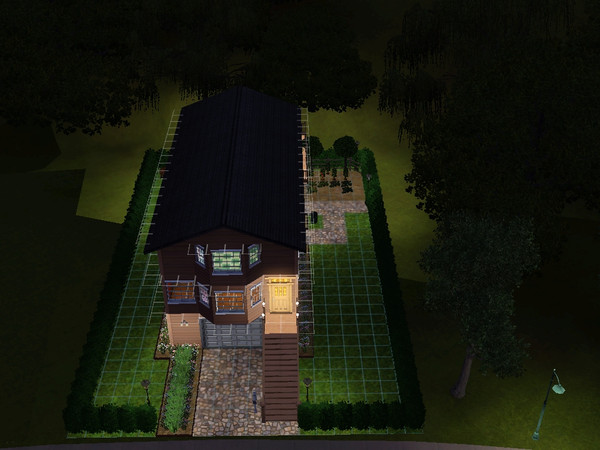 Sims 3 — Brown Victorian House by SweetTrinity — Unfurn. 62508, furn. 119840, 2 bedrooms, 2.5 bath, two parking spots in