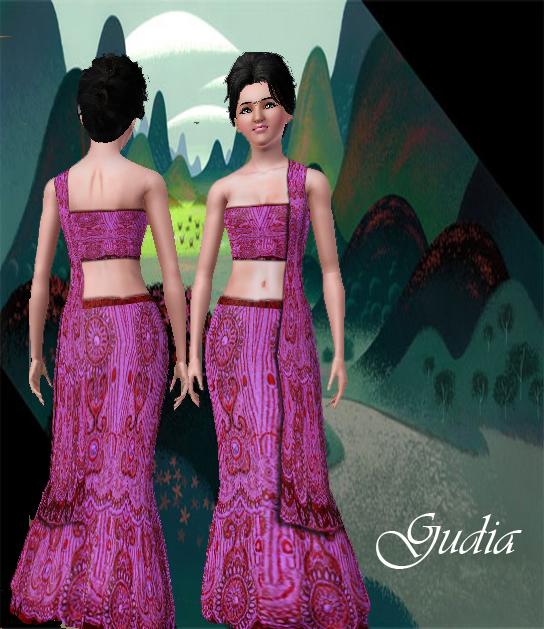 The Sims Resource - Gudia11 Lehanga Choli