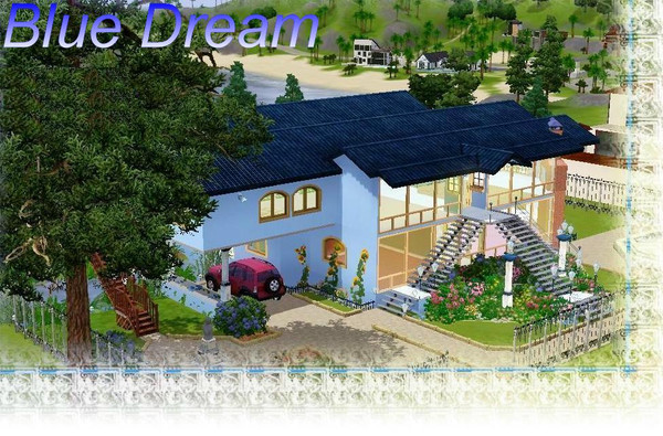 Sims 3 — Blue Dream by popeye3 — A Large Modern Mansion with an indoor pool