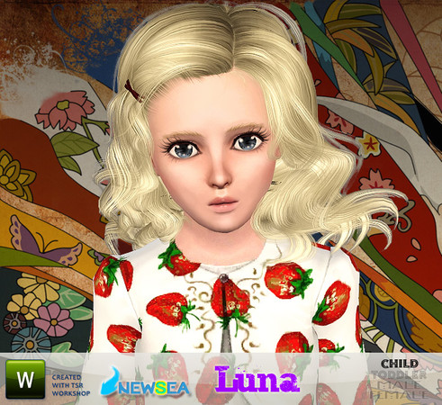Sims 3 — Newsea Luna Child Hairstyle by newsea — This hairstyle by YU is for female. Works for child. All morph states