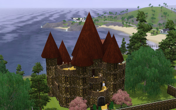 Sims 3 — Maylore Castle by Celophan3 — Maylore Castle 3 Bedrooms 1 Master Bedroom with large master bathroom Observatory
